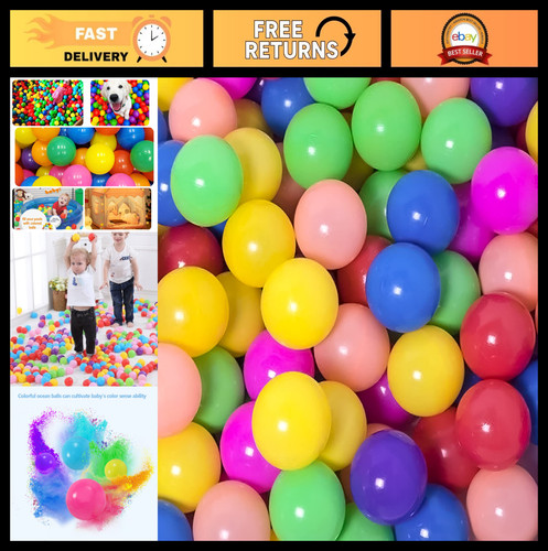 Colorful soft plastic ball - plastic, pit