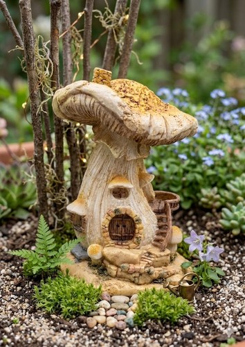Whimsical mushroom cottage - mushroom,