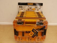 5 X DeWALT DT70804 large empty toughcase organiser storage cases + bit bars