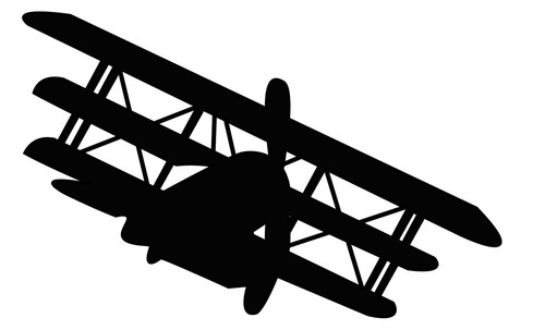 Vintage plane vinyl wall - vintage, 2
