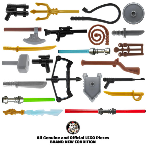 Lego minifigure weapons - weapons, brand