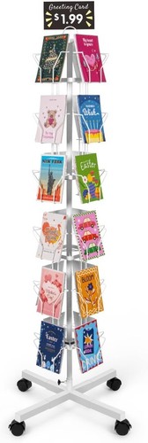 Rotating greeting card display - greeting,