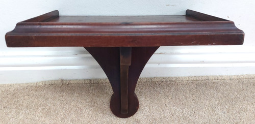 Antique mahogany wall shelf
