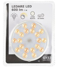 10x IKEA LEDARE GX53 LED Bulbs