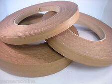 Pre-Glued Iron-On, SAPELE MAHOGANY Real Wood Veneer Edging -  22mm, 30mm or 50mm