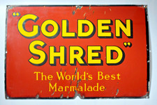 ANTIQUE METAL & ENAMEL GOLDEN