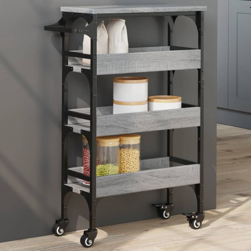 Kitchen trolley grey sonoma - grey,