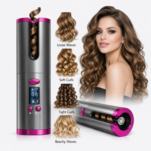 Cordless curling iron beach - curling,