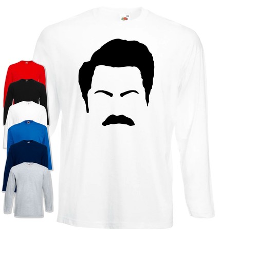 Ron swanson long sleeve - long,