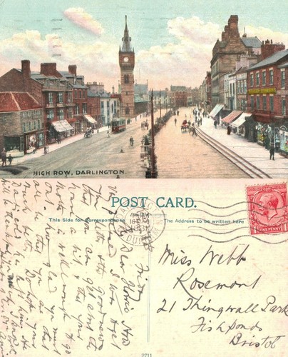 Vintage postcard high row - vintage,