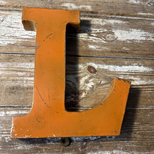 Vintage letter reclaimed tin - reclaimed,