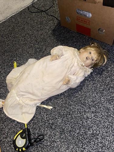 Vintage porcelain doll - porcelain,