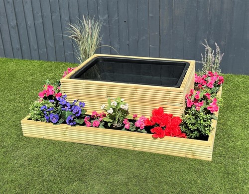 Raised pond wooden full ring - raised,