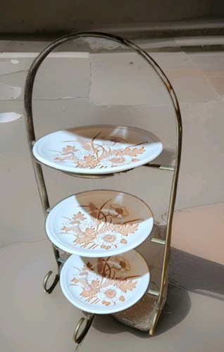 Vintage tier cake - stand, epns