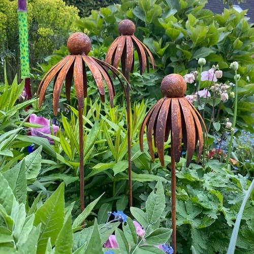 1pc metal daisy garden - metal,