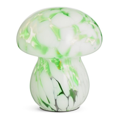 Green white mushroom - white,