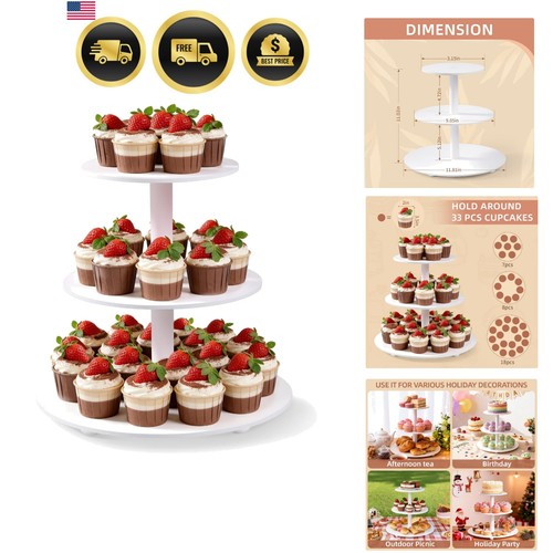 Lightweight tier dessert - lightweight, 3-tier