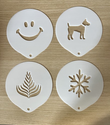 Coffee stencils pack - coffee, 4