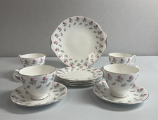 Royal Albert Winsome Tea Set 13 Pieces Trios Pink Floral