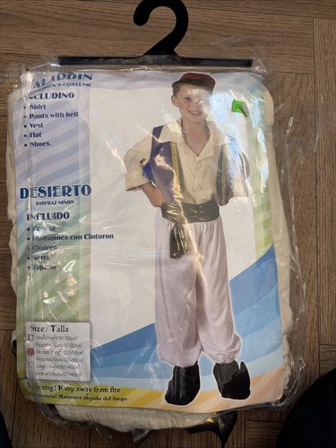 Kids aladdin costume medium - kids,