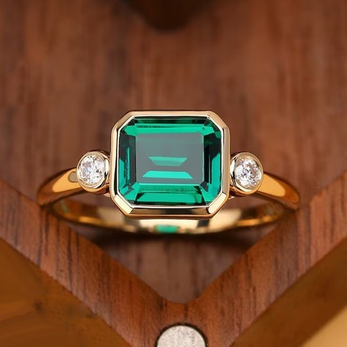 Emerald cut 50ct green - emerald, 2.50ct