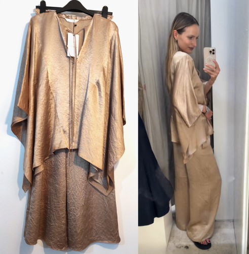 Zara satin kimono cape - zara, &