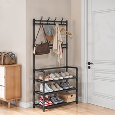 Coat Stand 8 Hooks w/ Shoe