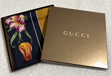GUCCI Silk Scarf 33in Floral