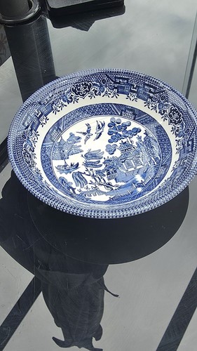 Churchill willow pattern blue - churchill,