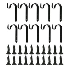 10pcs Metal Hanging Basket Brackets Garden Plant Hanger Hook Wall Decoration