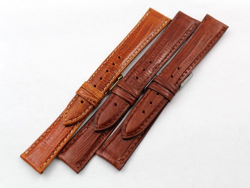 Brown glossy watch straps - glossy,