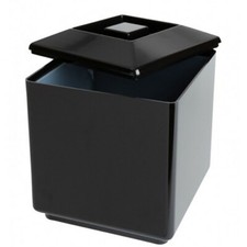 Square Plastic Ice Bucket Black Champagne Wine Restaurant Serving Cool Drinks