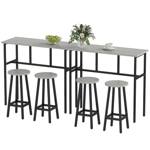 Homcom piece industrial bar - 6-piece,