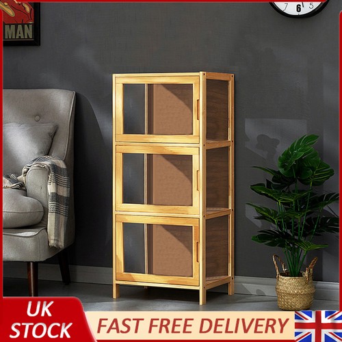 Tier bamboo display cabinet - display,