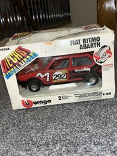 VINTAGE BURAGO FIAT RITMO ABARTH 1/24 DIE-CAST METAL MODEL #220