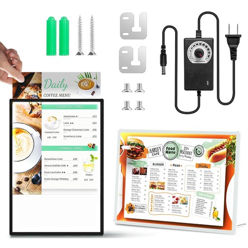 Tabletop led sign holder - led,