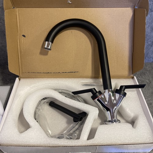 Black and chrome kitchen - black,