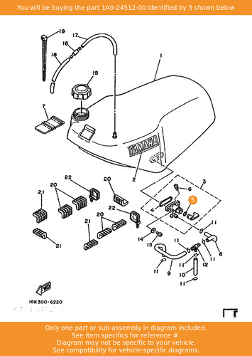 Yamaha gasket 1a0 24512 00 - yamaha, 1a0-24512-00