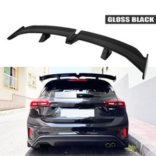 For Ford Focus Sedan 55" Rear Trunk Spoiler PRO Racing Rear-GT Wing Gloss Black