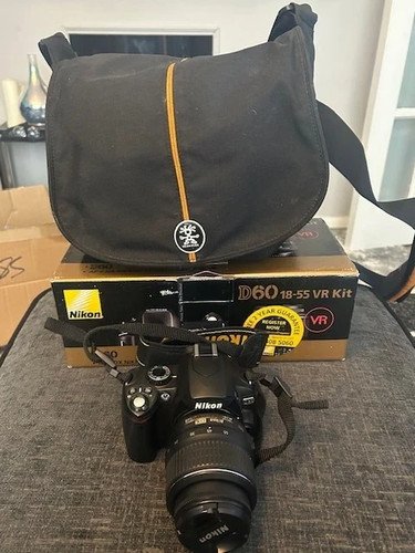 Nikon d60 camera - vr, bag