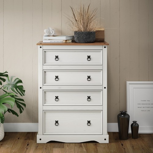 Corona chest drawers white - corona, of