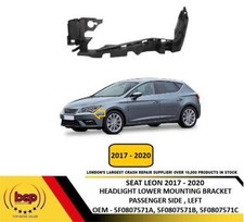 SEAT LEON 2017 - 2020 FRONT HEADLIGHT LOWER MOUNTING BRACKET PASSENGER SIDE LEFT