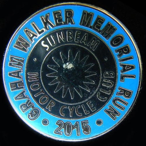 Sunbeam motor cycle club pin - motor,