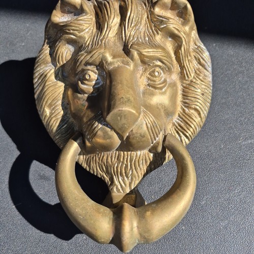 Vintage brass lion - vintage,