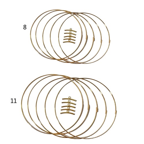 5pcs macrame round hoop ring - macrame,