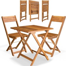 Wooden Bistro Set Folding