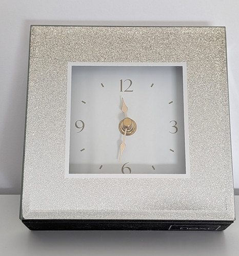 Next square glass - square, clock