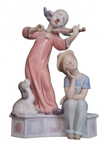 Lladro clown girl - girl, porcelain