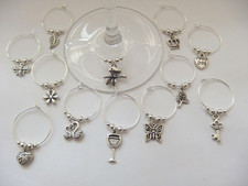 12 Mixed Silver Tone Wine