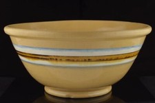YELLOW WARE BANDED BOWL-1800'S